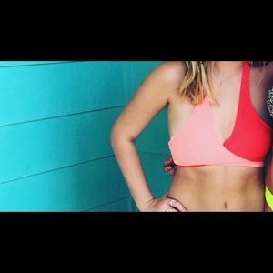 Multi color bikini top